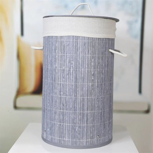 Panier de rangement - BambooLaundryBasket™ - Gris Clair - Solutions Rangement