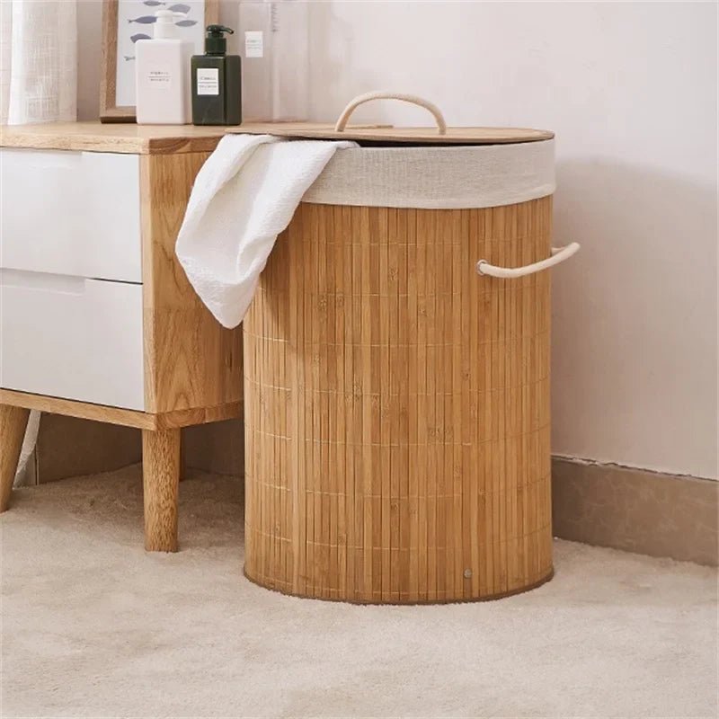 Panier de rangement - BambooLaundryBasket™ - Naturel - Solutions Rangement