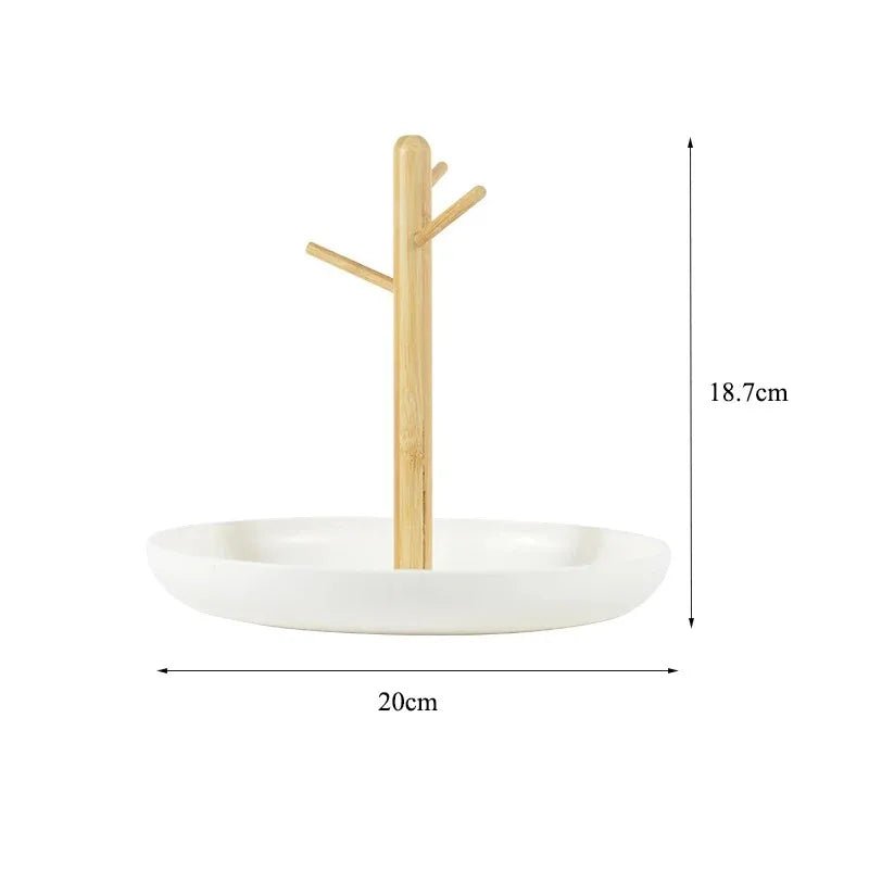 Rangement Clé - BranchRoundTray™ - Blanc - Solutions Rangement