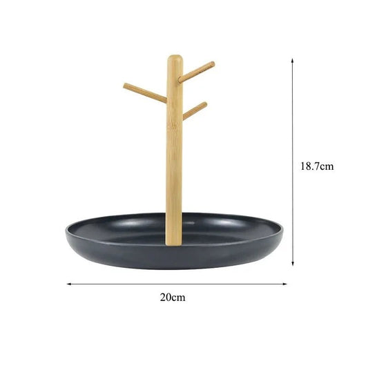 Rangement Clé - BranchRoundTray™ - Noir - Solutions Rangement